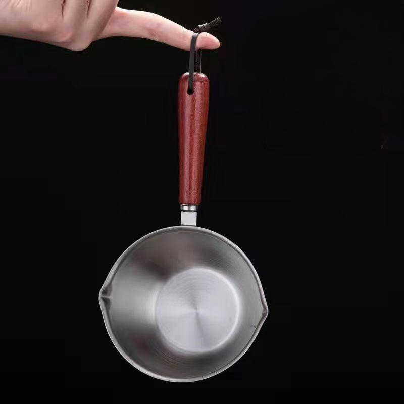 Stainless Steel Oil-pouring Pot, Mini Oil-heating Pot, Small Spoon for Stir-frying and Pouring Oil, Magic Tool, Oil-pouring Small Pot