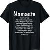 Namaste Definice Jóga Meditace Buddhistický s Tričko