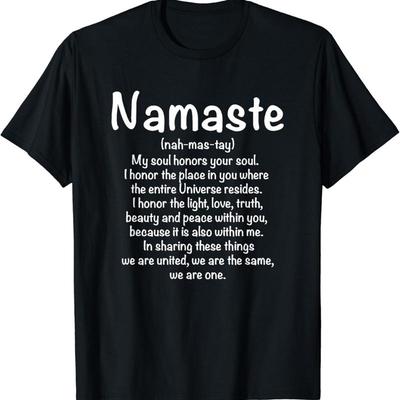 Namaste Definition Yoga Meditation Buddhistisches T-Shirt
