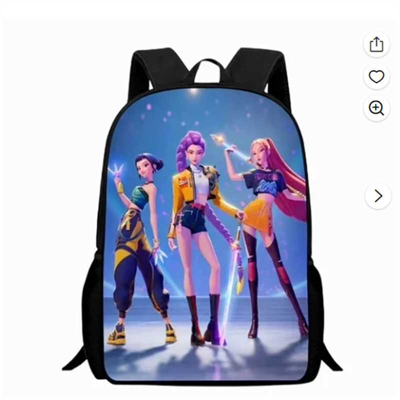 School Season Digital Printing Backpack Student Bag Large Capacity Children'S Messenger Bag Lunch Bag