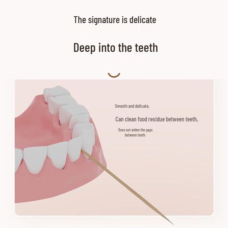 Camellia Carbonized & Non-carbonized Disposable Toothpicks with Portable Holder