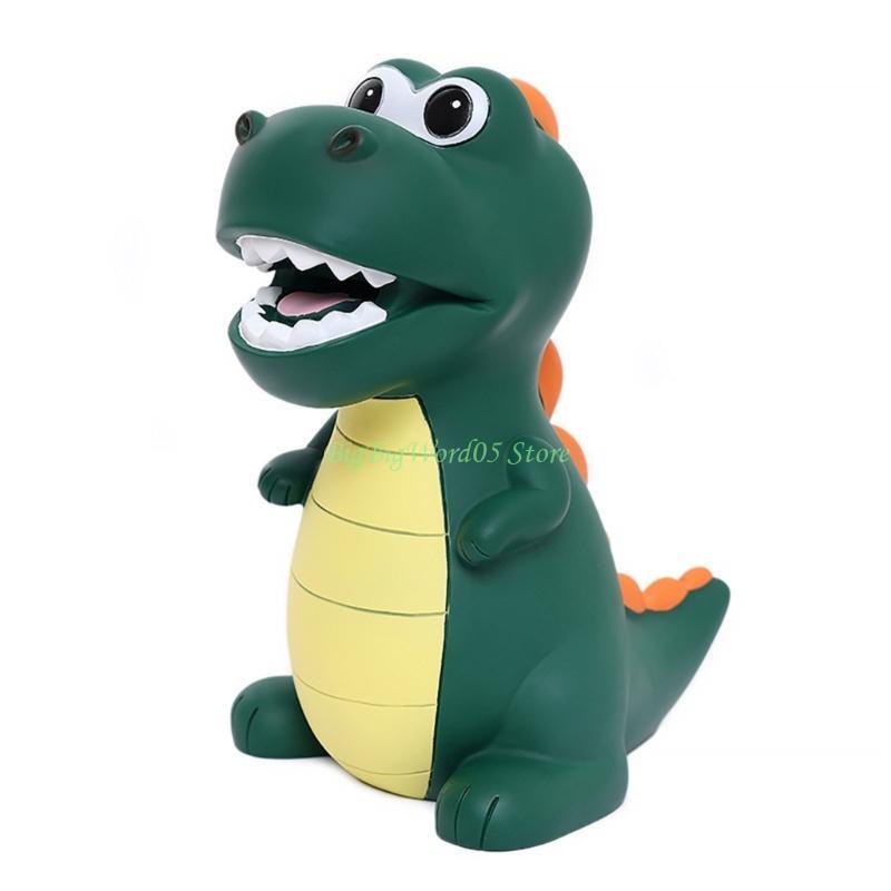 24TE Dinosaur Piggy Bank Plastic Shatterproof Money Coin Bank Plastic Creative Great Gift for Birthday Baby Shower Presents