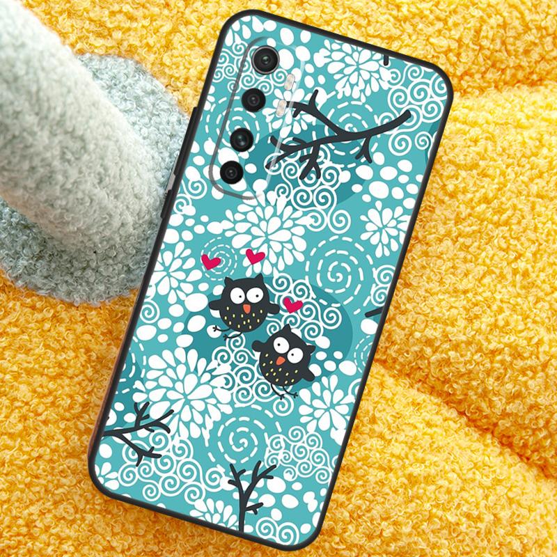 Cute Owl Cartoon Case For Xiaomi 15 14 Ultra 13T 14T 15T Pro 17 Pro Max Cover For POCO X7 Pro X5 X6 F5 F6 F7
