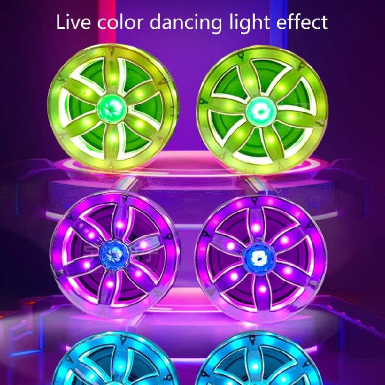 Système Audio Double Haut-parleur pour Moto Haute Performance avec Éclairage LED Spectaculaire Facile à Transporter pour les Trajets Quotidients & les Balades Plaisir