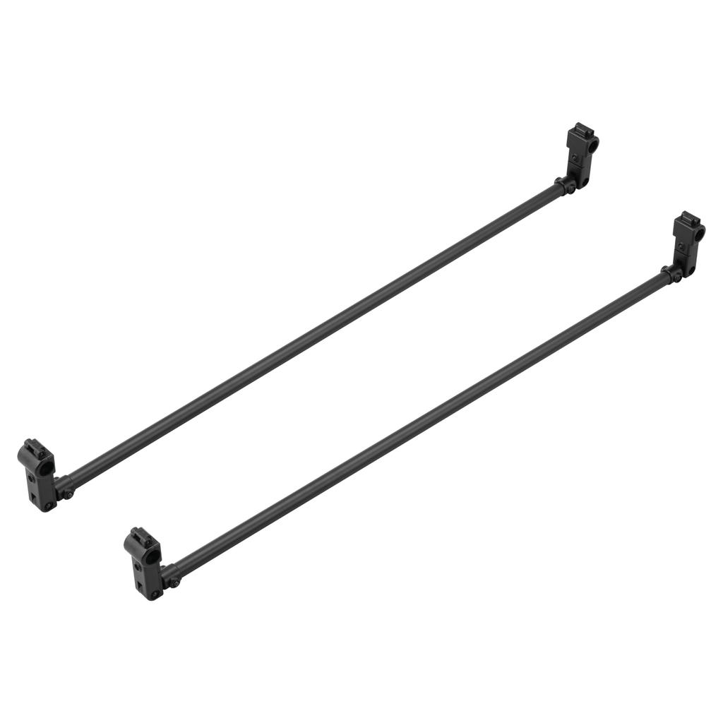 CARMATE Cross Ride Car Storage Hanger for Toyota Hiace 200 Series Caravan Set of 2 Bars, Black, E26, (NS105BK)