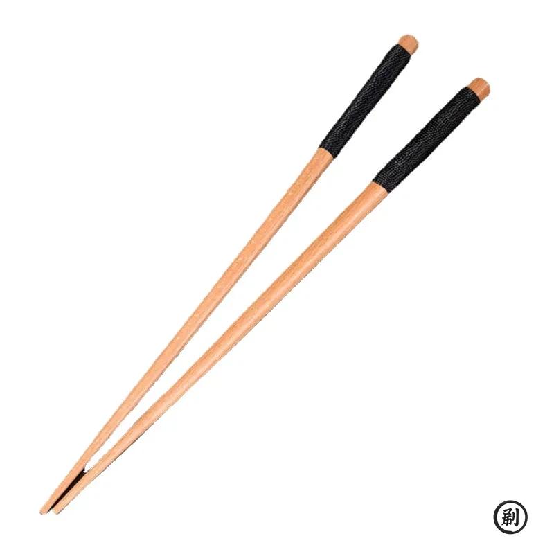 Handmade Japanese Natural Chestnut Wood Sushi Chopsticks Set Value Gift Sushi Chinese food Tie line