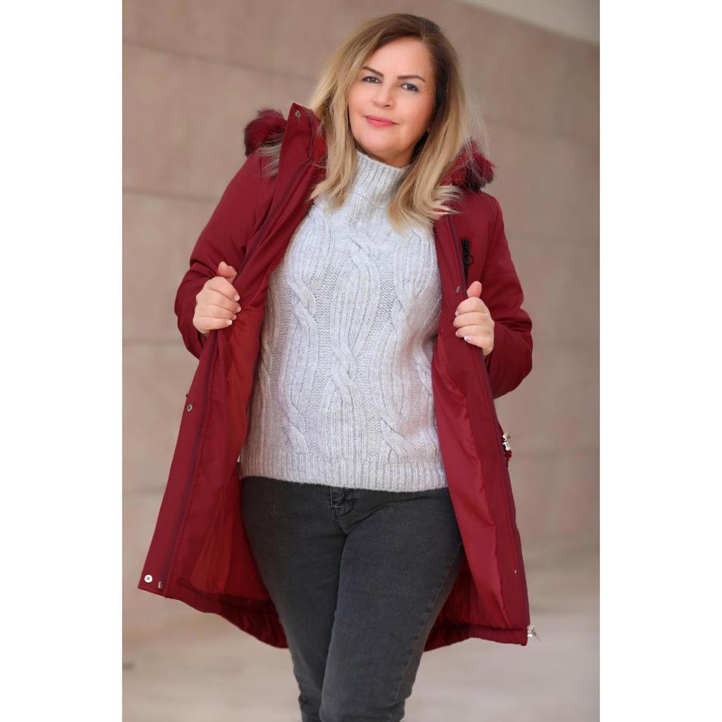 burgundy plus size jacket