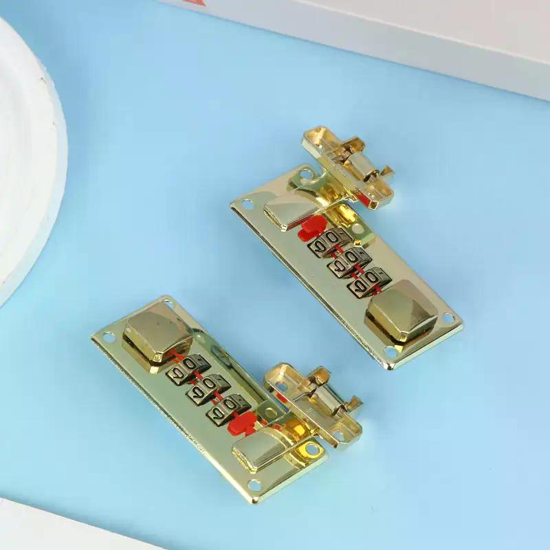 3-Digit Combination Lock 65*29mm Password Lock Latch Keyless Jewelry Wooden Box Fixed Lock Suitcase Coded Locks Hardware