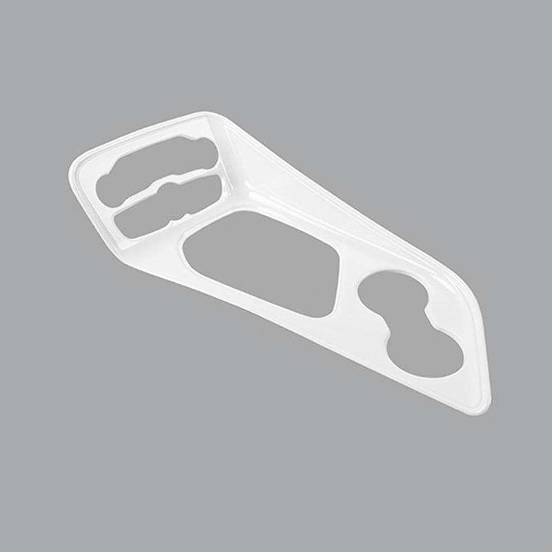 

Декоративная панель переключения передач из АБС-пластика, декоративная крышка, наклейка с орнаментом, подходит для Dodge Challenge 2015 Up, аксессуары для салона автомобиля белый