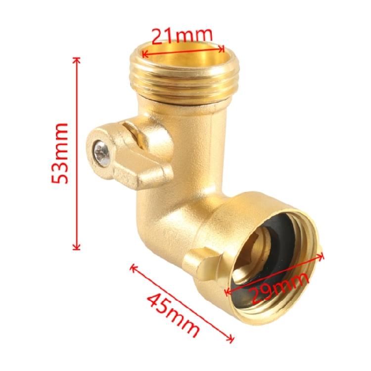 3/4GHT Ball Valves with Switches Campers Water Inlet Brass Adapter For Rapid Installation Multiple Vehicle