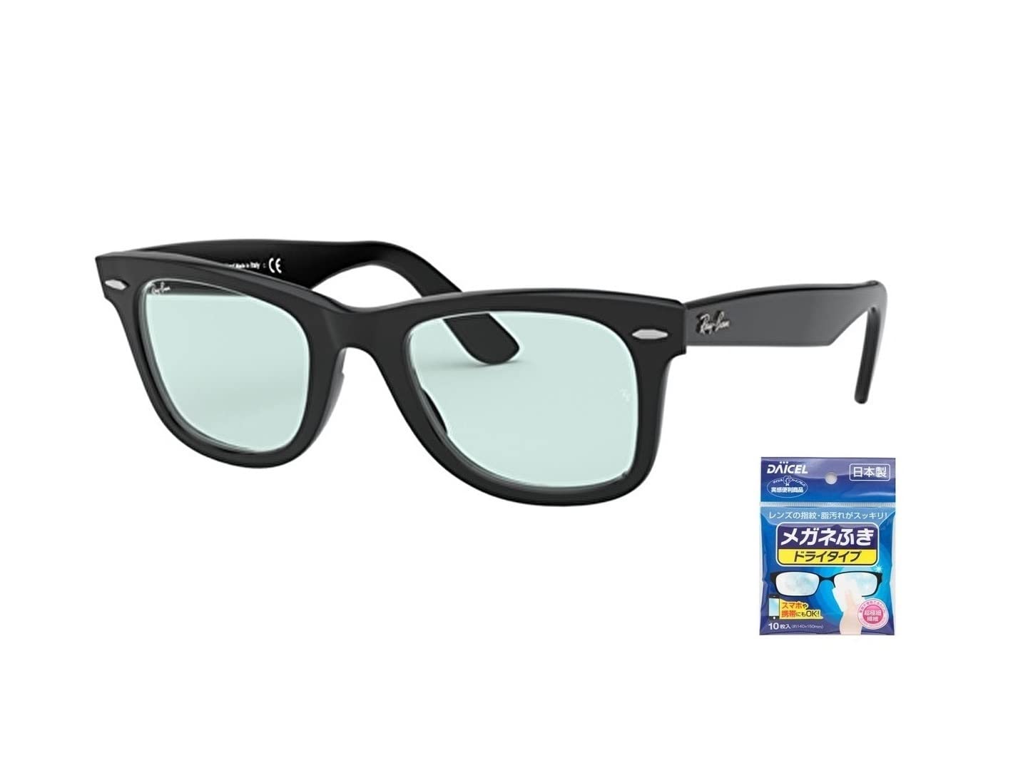 

Sunglasses WAYFARER RB2140F 52 Sizes Frame Color Black Lens Color Blue Gray Dry Type Glasses Wipe Included Stylish Driving Driving Outdoor Made in