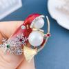 Snowman Male Female Korean Style Pin Fashion Jewelry Christmas Brooches Christmas Women Badge
