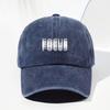 Breathable Dad Hat Letter Printed Washed Cotton Hat Minimal Casual Sun Hat  For Men Women