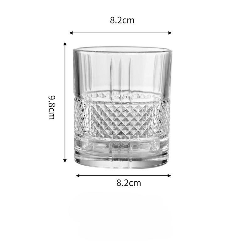 European Whiskey Glass for Home Beer Glass Old Fashioned Rocks Glasses Tumblers Glassware for Cocktail Scotch Gin Voldka Brandy