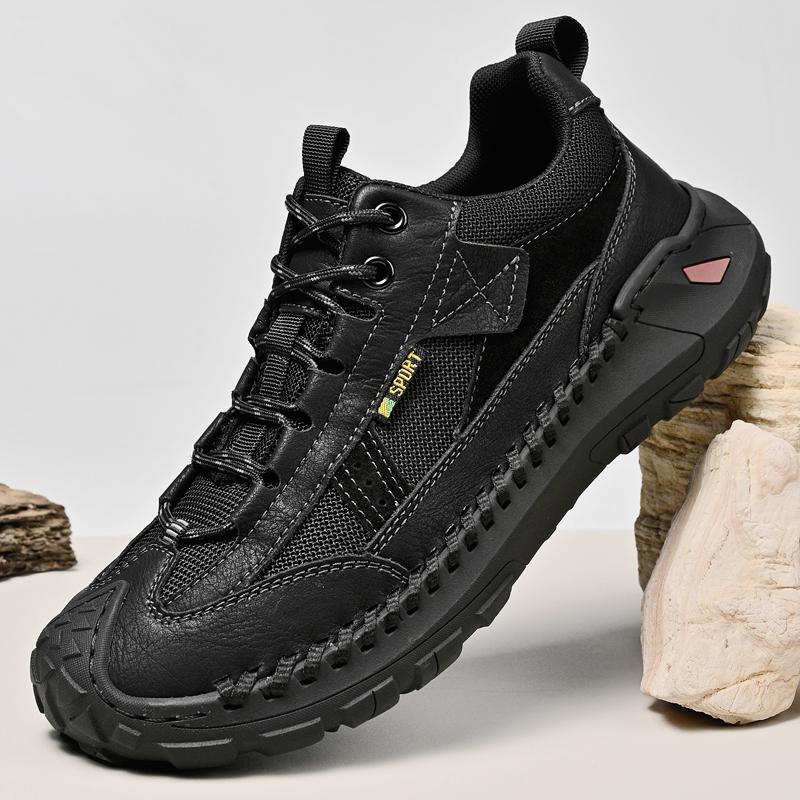 Men's Casual Shoes Versatile Genuine Leather Male Sports Shoes Leisure Soft Soles Sneakers Outdoor Men Treking Footwear Trainers