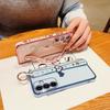 For Samsung Galaxy S26 / S26 Pro Case Wristband Kickstand Electroplated Love Heart TPU Phone Cover Finger Holder