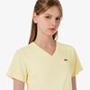 Lacoste Women's Basic V-Neck Short Sleeve T-Shirt TF833E-56GS7G