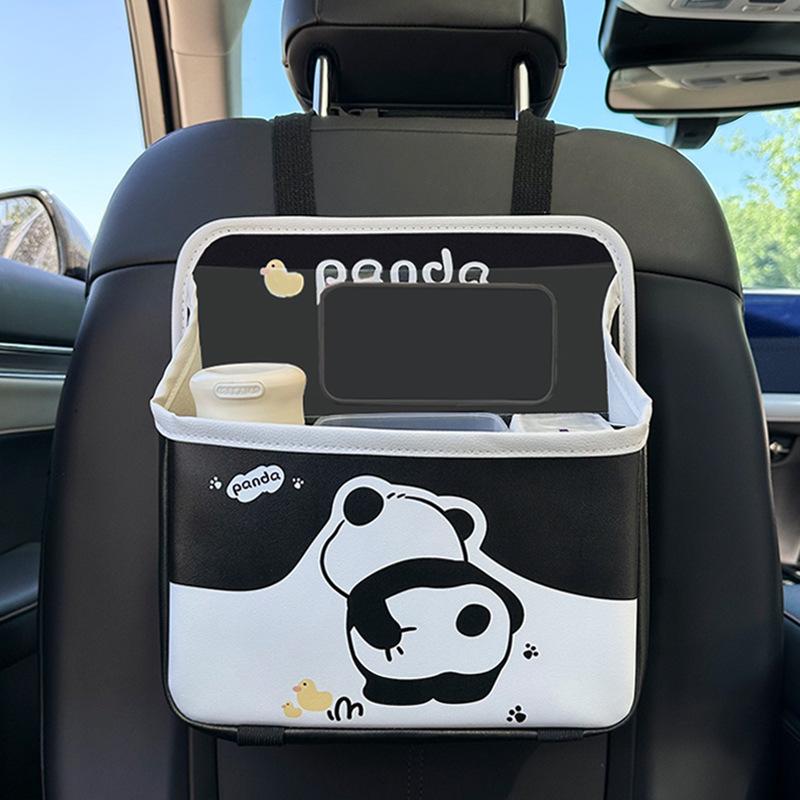 Car seat back storage bag capybara car built-in bag cartoon practical multi-functional car storage bag