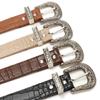 Natural Women's Timeless Belt Contemporary Themed PU Leather Strap Metal Hardware For Stylish Looks