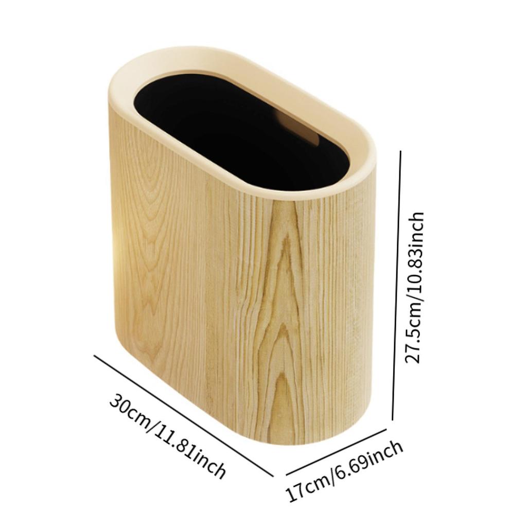 Trash Can Large Capacity Simplistic Garbage Bin for Home Living Room Kitchen Toilet Hotel B&B Bathroom Sandwich