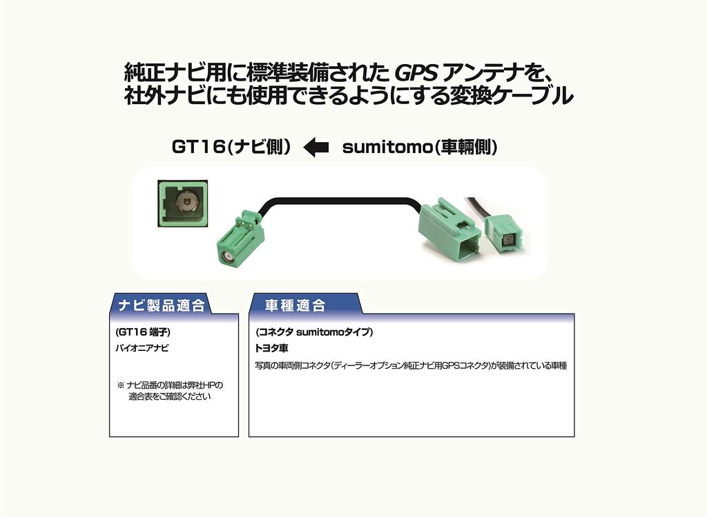 Street Mr.PLUS [Toyota Car] Genuine GPS Antenna Conversion Cable (Pioneer Navigation) AH-79