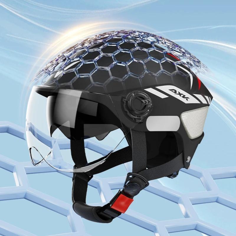 Helmet Electric Car Battery Motorcycle Helmet Summer Sunscreen Light Men and Women Universal Cute Hard Hat