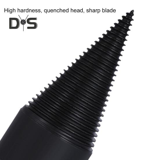 1 Set Drill Bit Efficient Firewood Log Splitter Drill Bit Easy To Use High Hardness Wood Splitting Drill Bit for Home