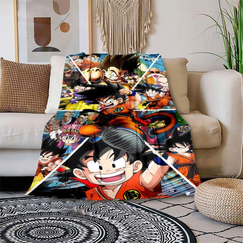 Super Saiyan Blue Goku Blanket Home Decor Soft And Comfortable Gift Machine Washable Sheet