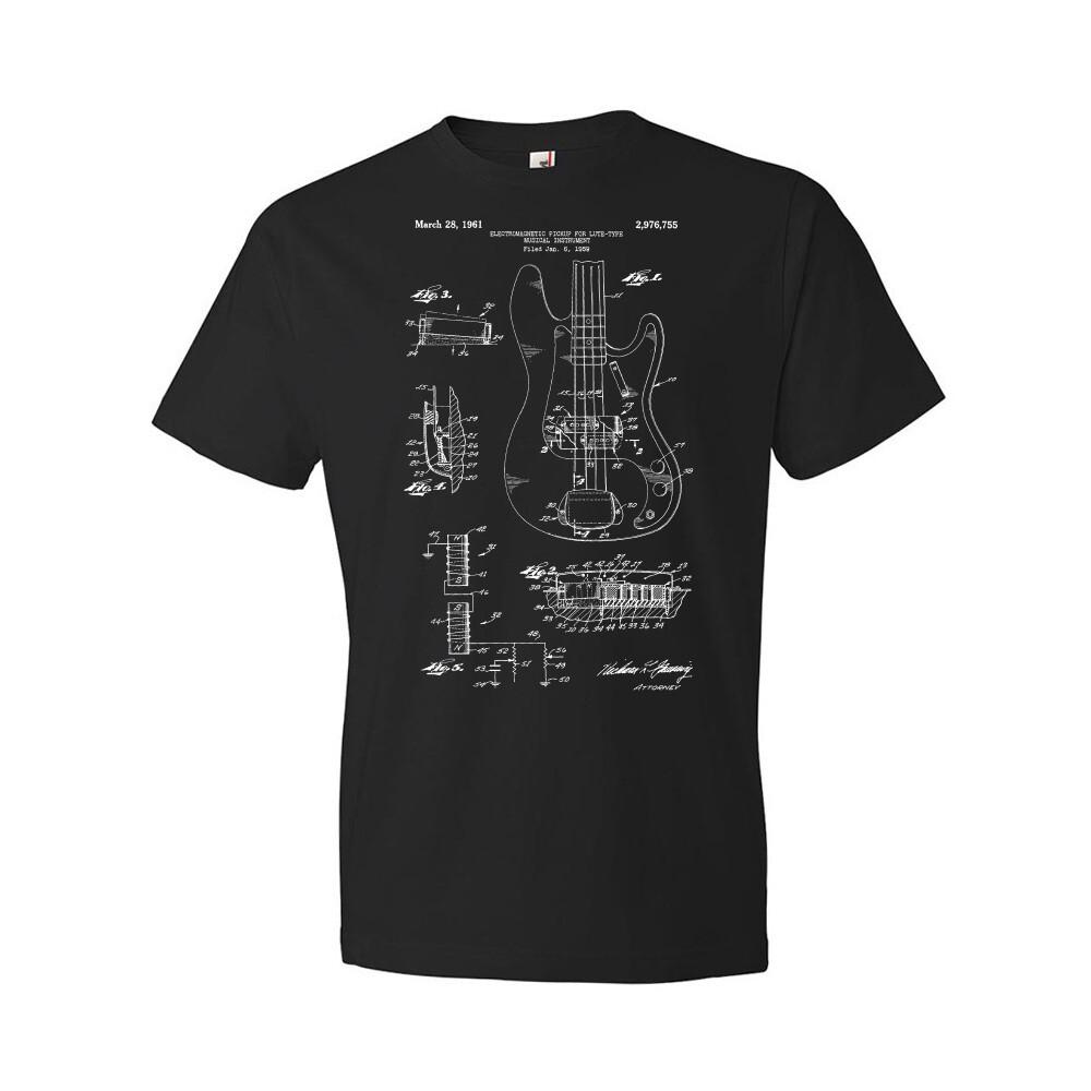 Guitar Patent Shirt Gifts For Him Bass Player Gifts Guitarist Gifts Dad Gifts S