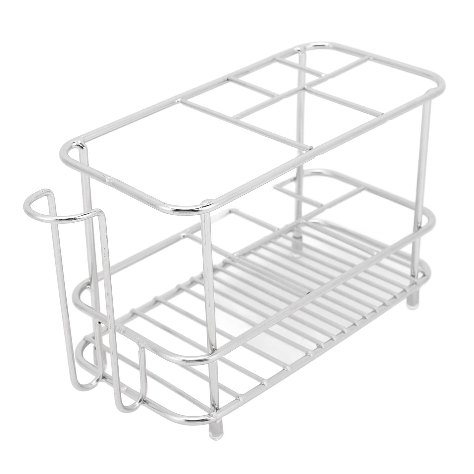 

Держатель зубной щетки из нержавеющей стали с нескользящей резиновой подставкой для зубной пасты, органайзер для ванной комнаты