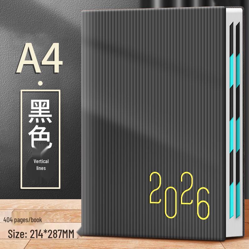 2026 A4 Daily Planner: Efficient, Thick, Self-Fillable Timeline Notebook