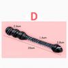 Black Crystal Glass Toys Dildo Anal Plug Gay Sex Toys Double Anal Beads For Men/Women Vaginal Anal Dilation Butt Plug