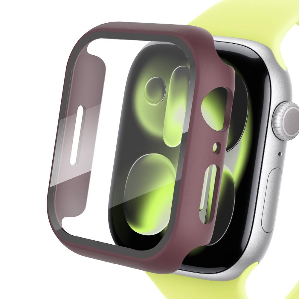 Tempered Glass+Cover For Apple watch series 11 10 9 6 SE3 7 8 5 Case 46mm 42mm 45mm 41mm 44mm 40mm Screen Protector Accessories