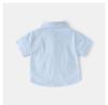 2026 Boys' Summer Short Sleeve Embroidered Shirt with Removable Tie