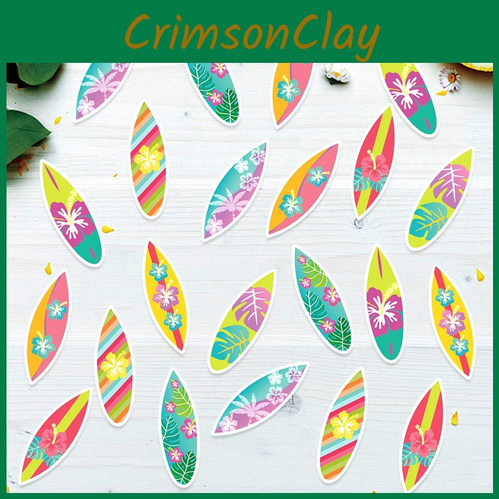 Surfboard Flower Themed Confetti Birthday Party Decoration Props Throwing
