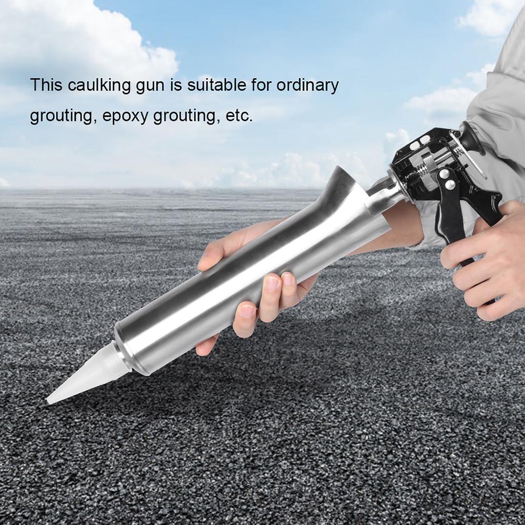 Pistol de calafat pentru țiglă ceramică din oțel inoxidabil îngroșat Pistol de chituire pentru mortar Pulverizator Instrument de calafat