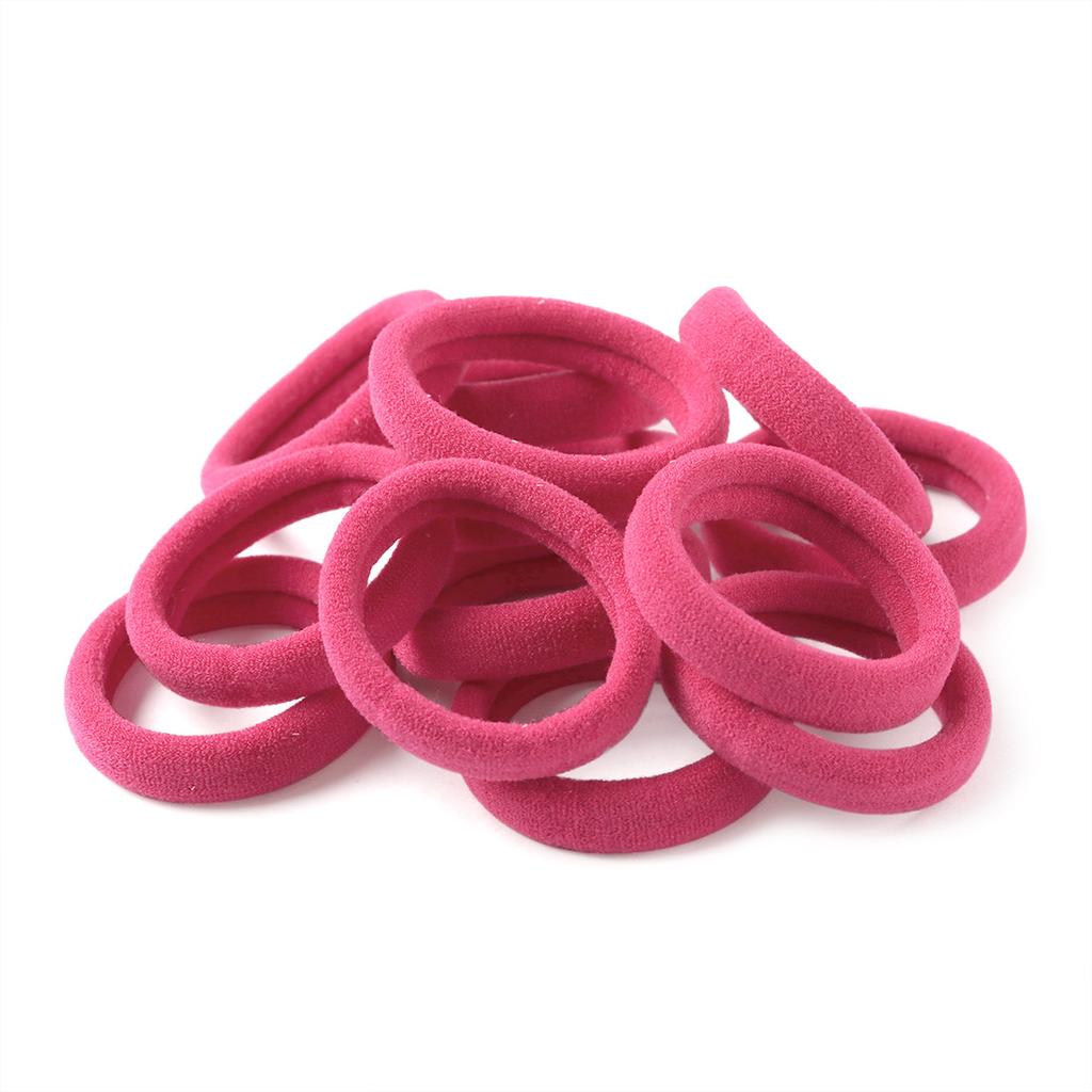 Solid Colors Seamless No Crease 4cm Hair Tie Elastic Nylon Ponytail Holders Fabric Hair Ropes Accessories for Toddlers Women