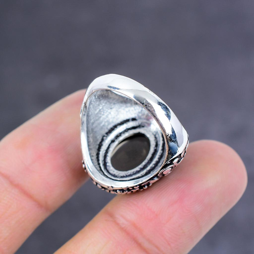 Botswana Agate Gemstone 925 Sterling Silver Ring Size 6 Gift For Her