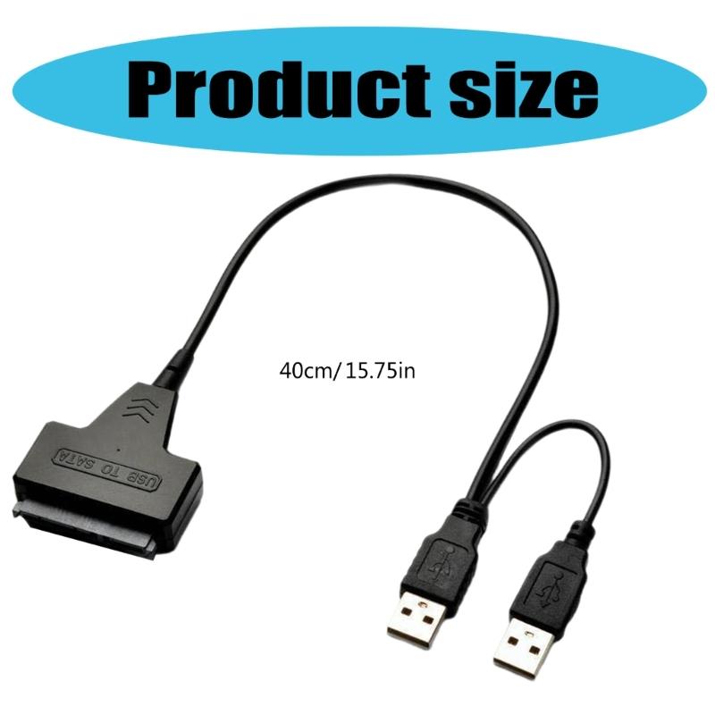 SATAs SSDs/HDD to USB Converters Cable with 12V Power Supply for Laptop Hard Drive Expansion, Plug and Play