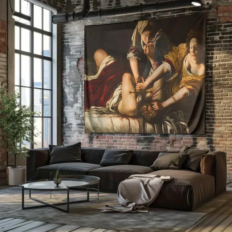 Tapeçaria Renascentista Pendurada na Parede Arte Medieval Decoração História da Roma Antiga Decoração para Casa Estética de Quarto Presente Tapeçaria