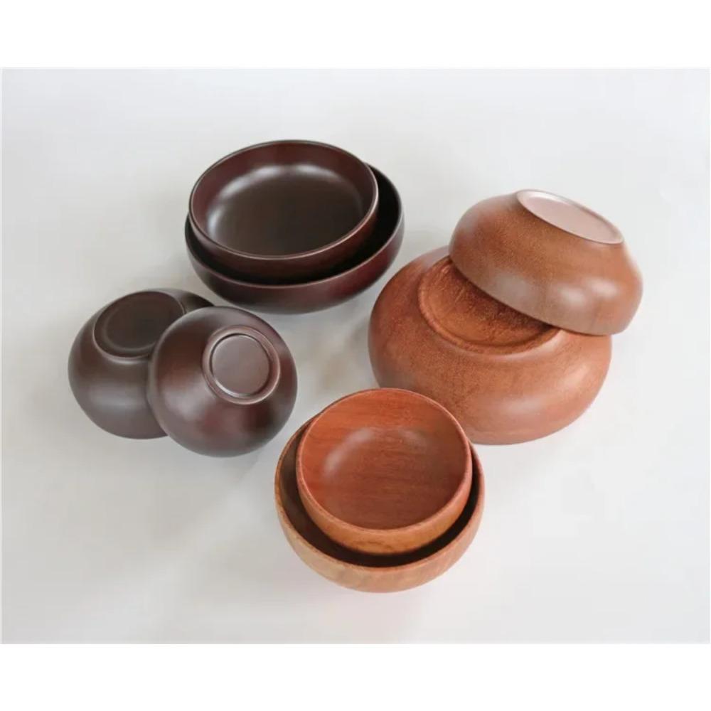 1PC Large soup bowl wood tigela healthy food containers dinner dishes vintage salad rice Japanese style tableware LC 013