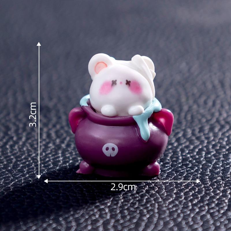 Micro-landscape Halloween Ghost Pumpkin Bear Decorative Blind Bag Accessory Mini Small Figurine