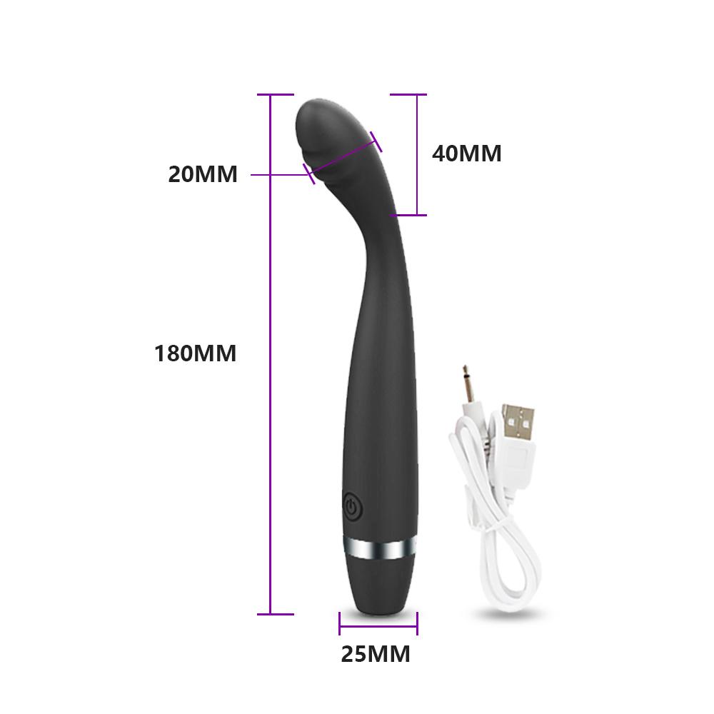 POMFW Clitoris Stimulator Waterproof Soft Dildo Vibrator Masturbator Sex Toys for Women