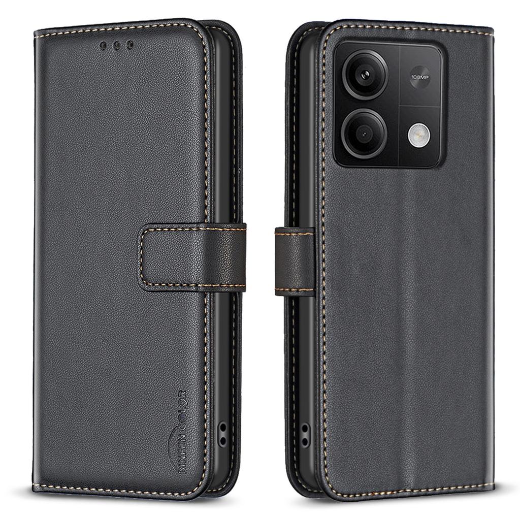 BINFEN COLOR BF17 For Xiaomi Redmi Note 13 5G Case PU Leather Phone Cover Wallet