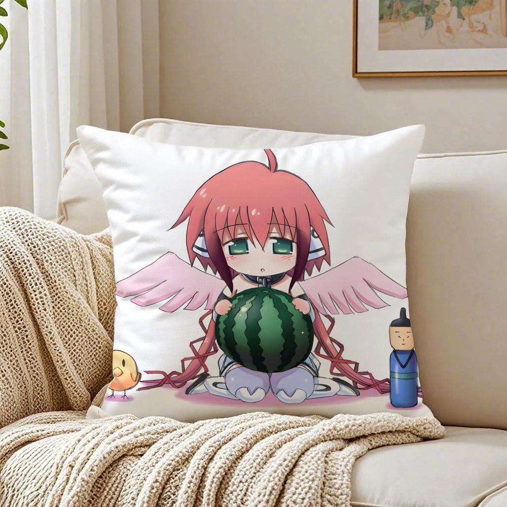 Comedy Anime SSora no Otoshimono Cushion Cover Linen Pillowcase Soft for Sofa Bed Home Room Decor