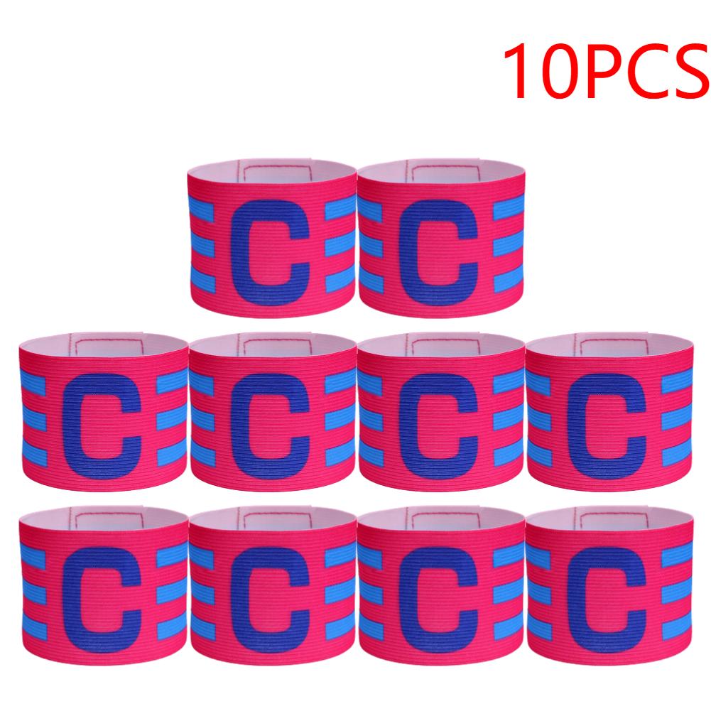 7-10pcs Football Captain Armband Soccer Arm Band Leader Competition Soccer Captain Group Armband Football Training For Kid Adult