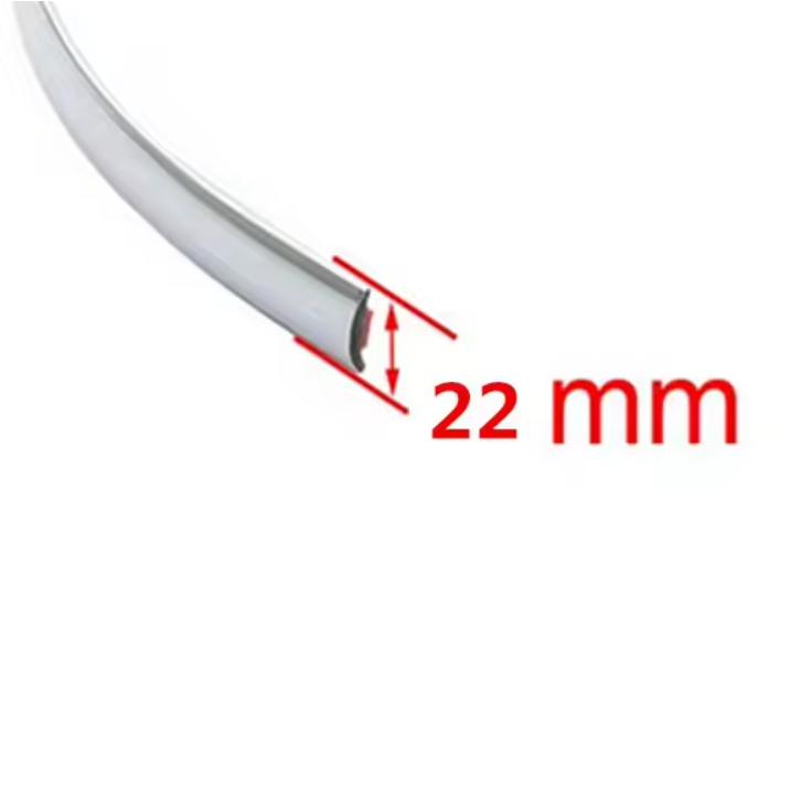 5M Car Chrome Styling Decoration Moulding Trim Strip Tape Auto DIY Body Bumper Protect Sticker 6mm 8mm 10mm 12mm 15mm 20mm 30mm