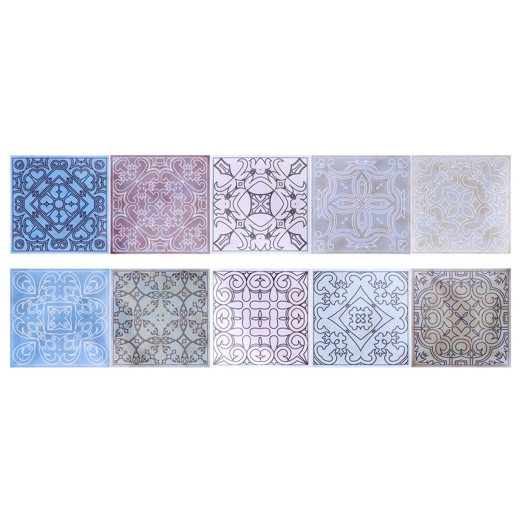 10 STÜCKE Fliesenaufkleber Wasserdicht Ölfest Selbstklebend Wandaufkleber Abziehbild Küchendekoration