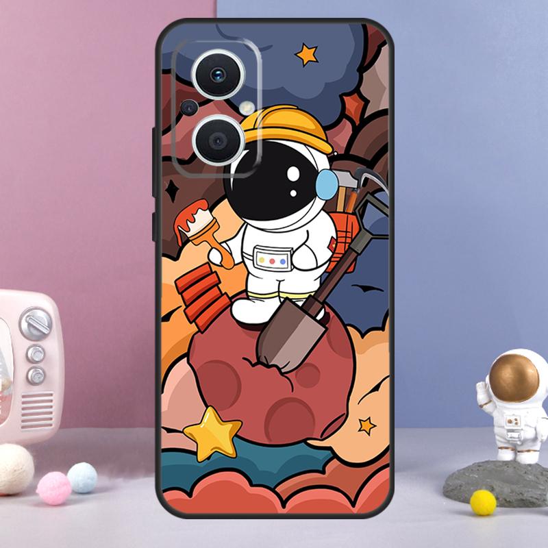 Astronaut Spaceship Funda For OPPO Reno 8 Lite 11F 12F 13F 14F 10 11 12 13 14 Pro OPPO Find X9 X5 X6 X8 Pro Case