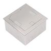Recessed Floor Outlet Box Water Proof Stainless Steel Flat Socket 16A 2   3 Holes USB   Port Silver